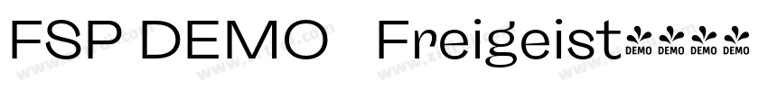 FSP DEMO   Freigeist字体转换